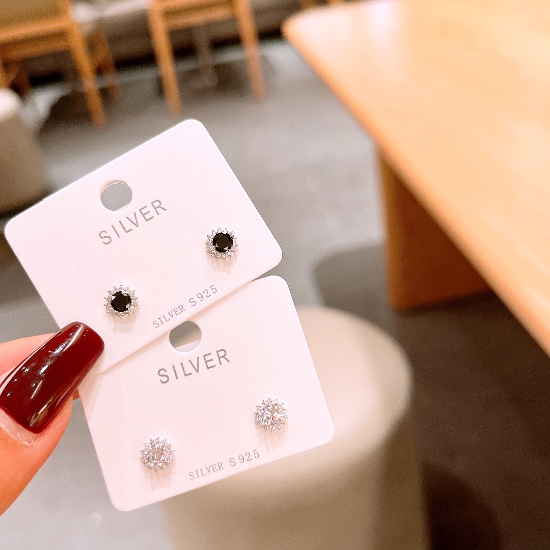 Allergiearmes Silber Ohrringe Französisch Jahresfeier Silber