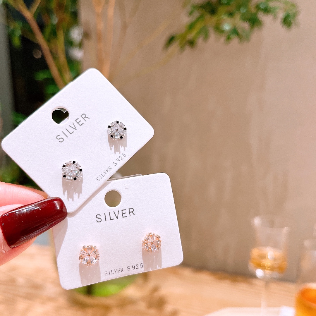 Low Allergy Silver Earrings Soft Wedding Registration Silver