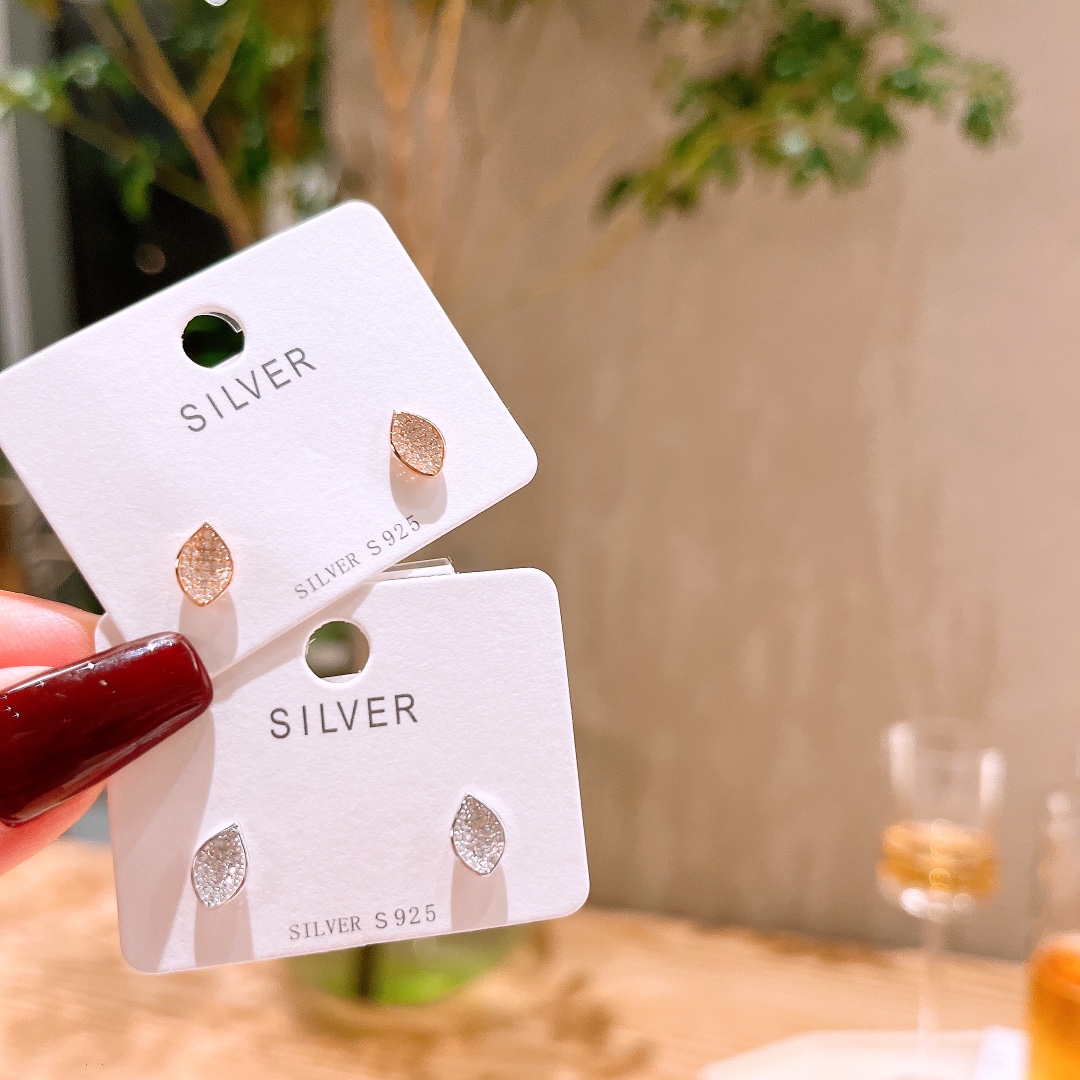 Solid Silver Earrings Precision Gift for Her Silver