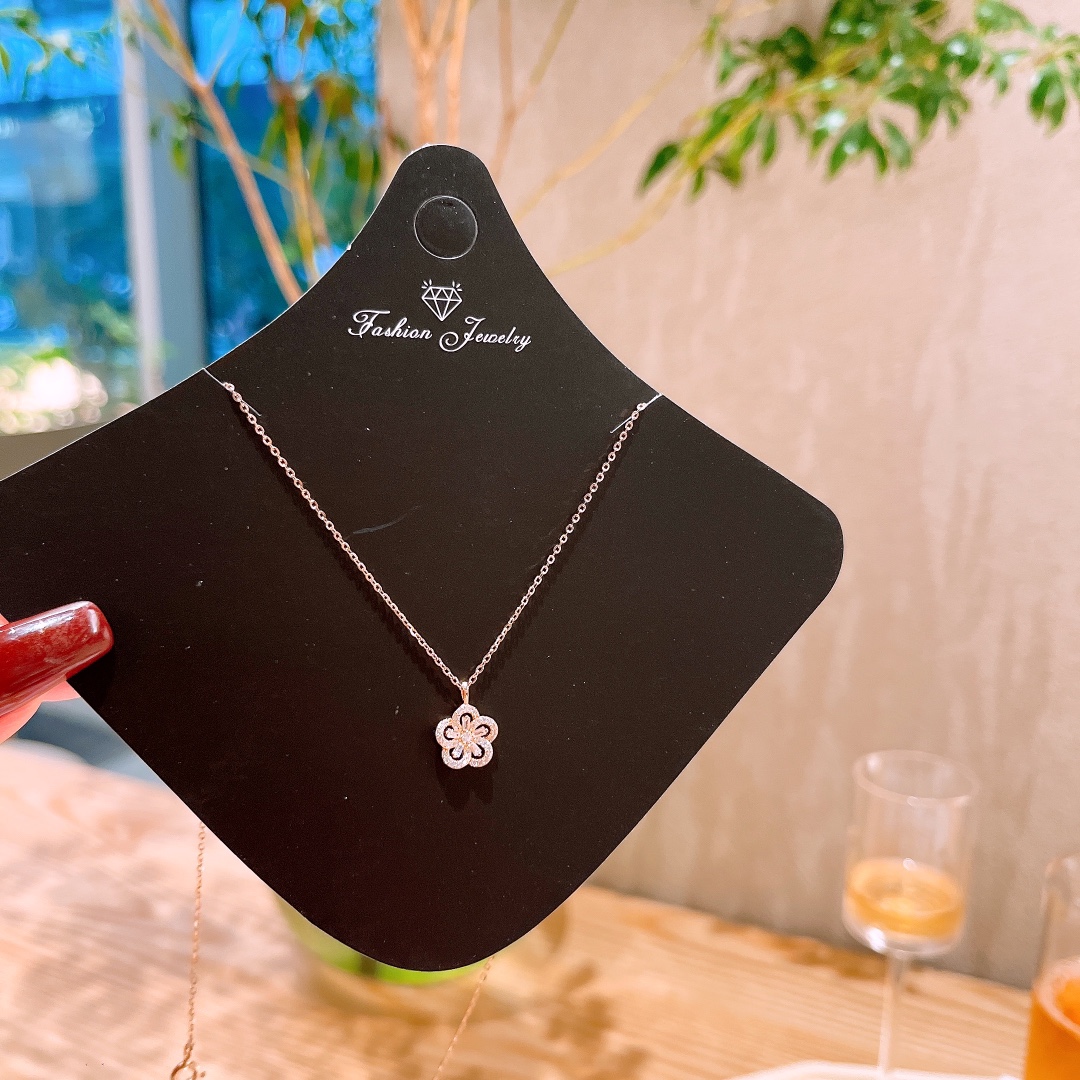 Feinsilber Kette Lebendig Frühlingsfest Gold