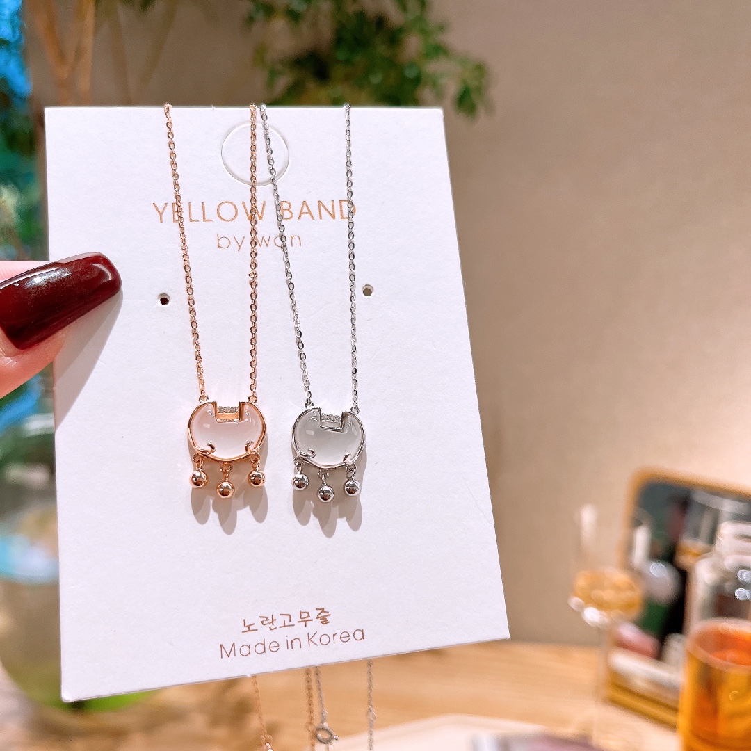 Fine Silver Necklace Minimalist Proposal Gold