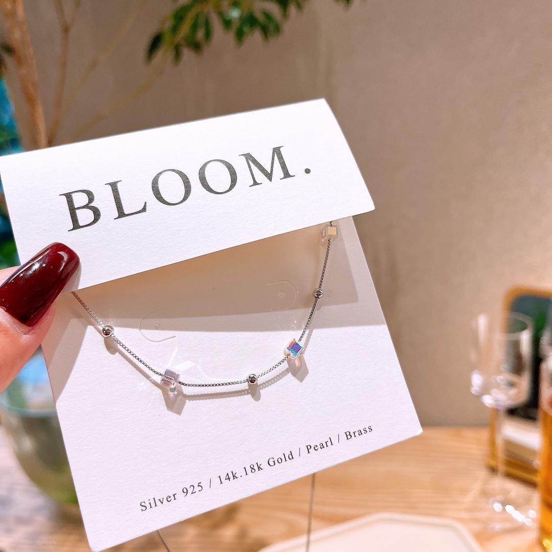 さわやか系低アレルギー銀ネックレスゴールド ウェディングギフト