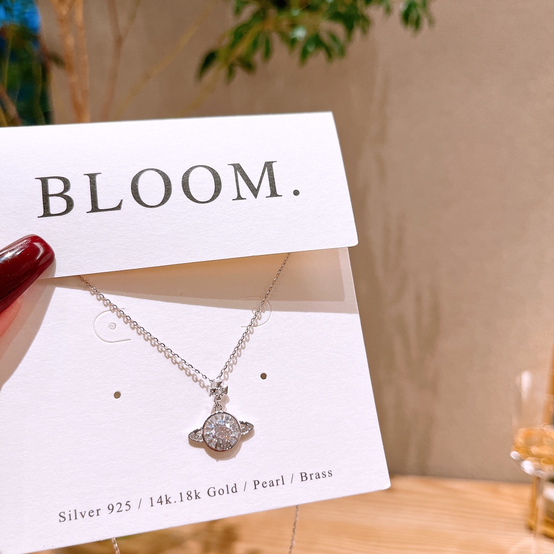 Hochglanzpoliertes Silber Moissanit Kette Künstlerisch Heiratsantrag