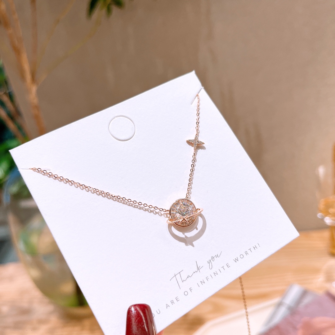 Allergiearmes Silber Moissanit Kette Präzision Hauseinweihung Silber