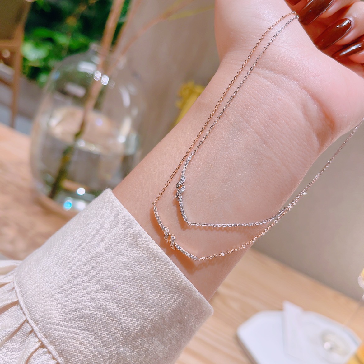 優しい純銀ネックレスシルバー パーティー