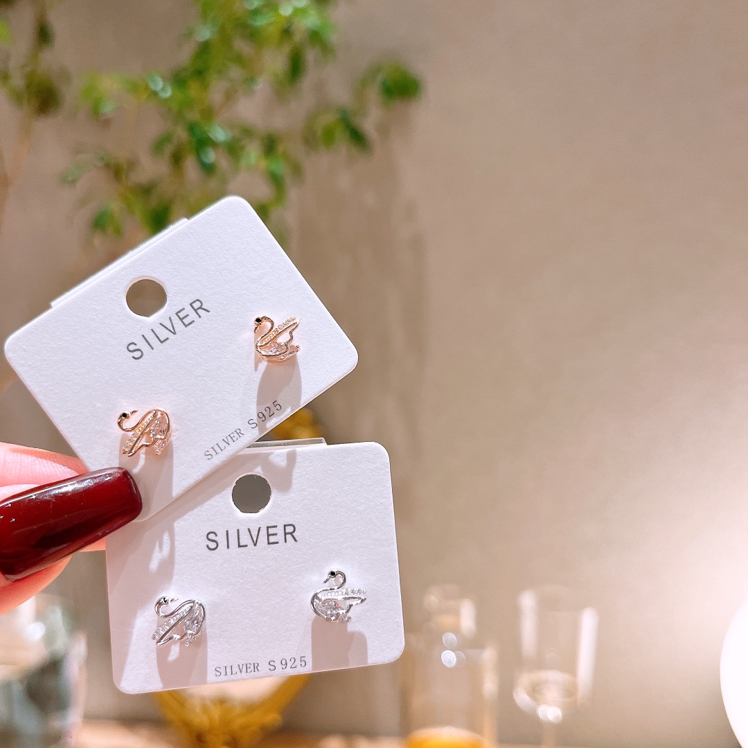 925 Silver Earrings Ethereal Workplace Silver