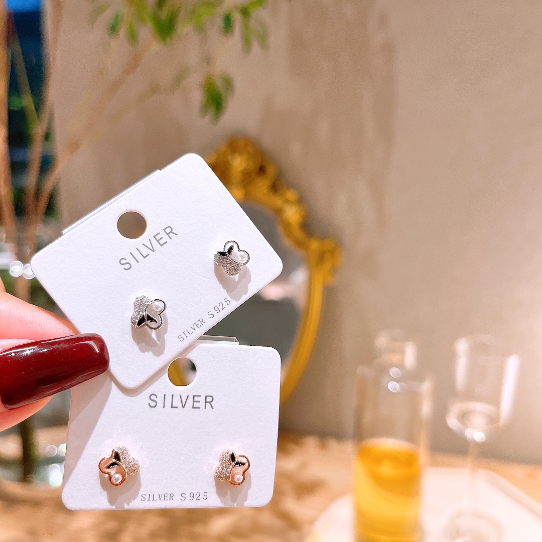 優しいアレルギー対応シルバーイヤリングゴールド ウェディングギフト