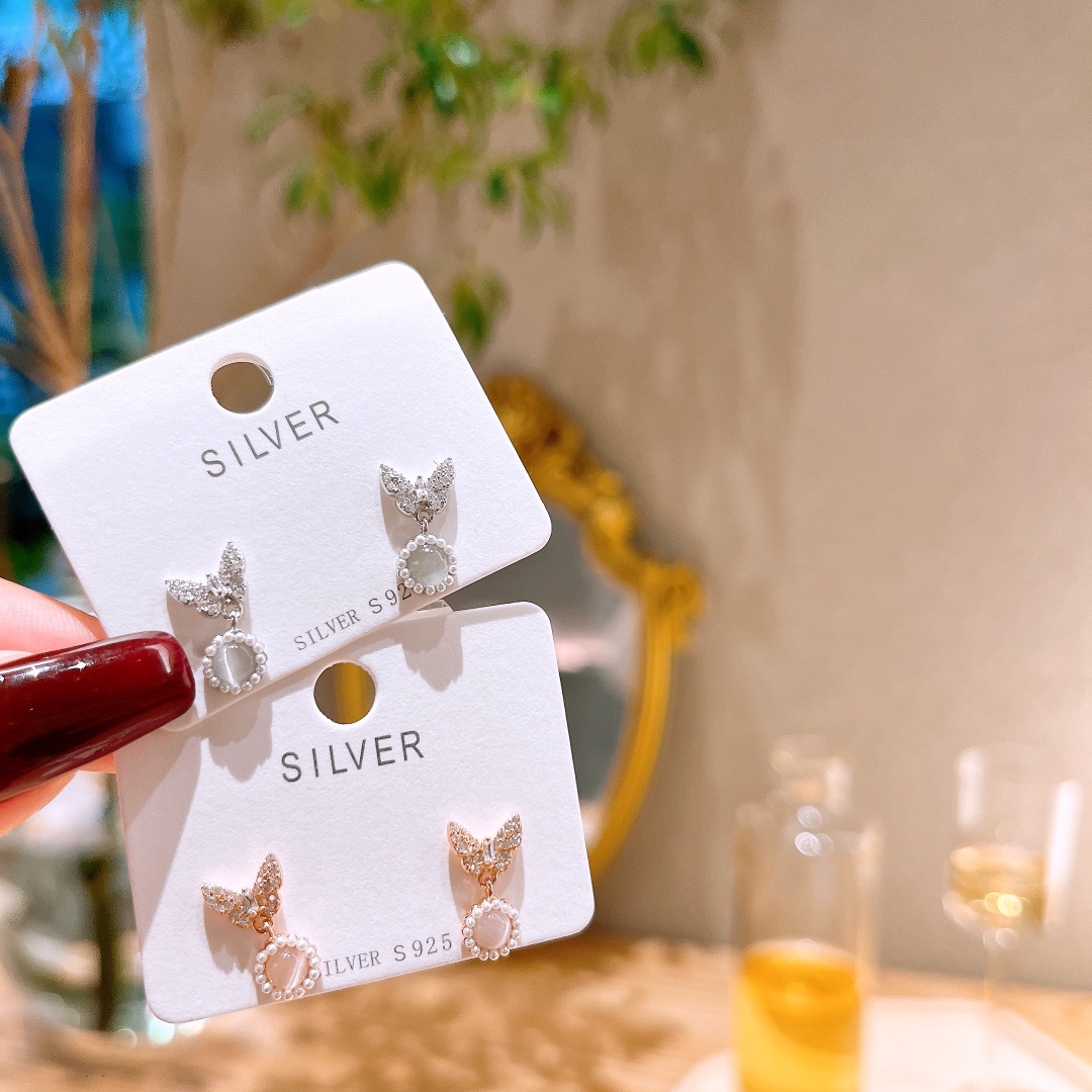 柔らかファインシルバーイヤリングゴールド デート