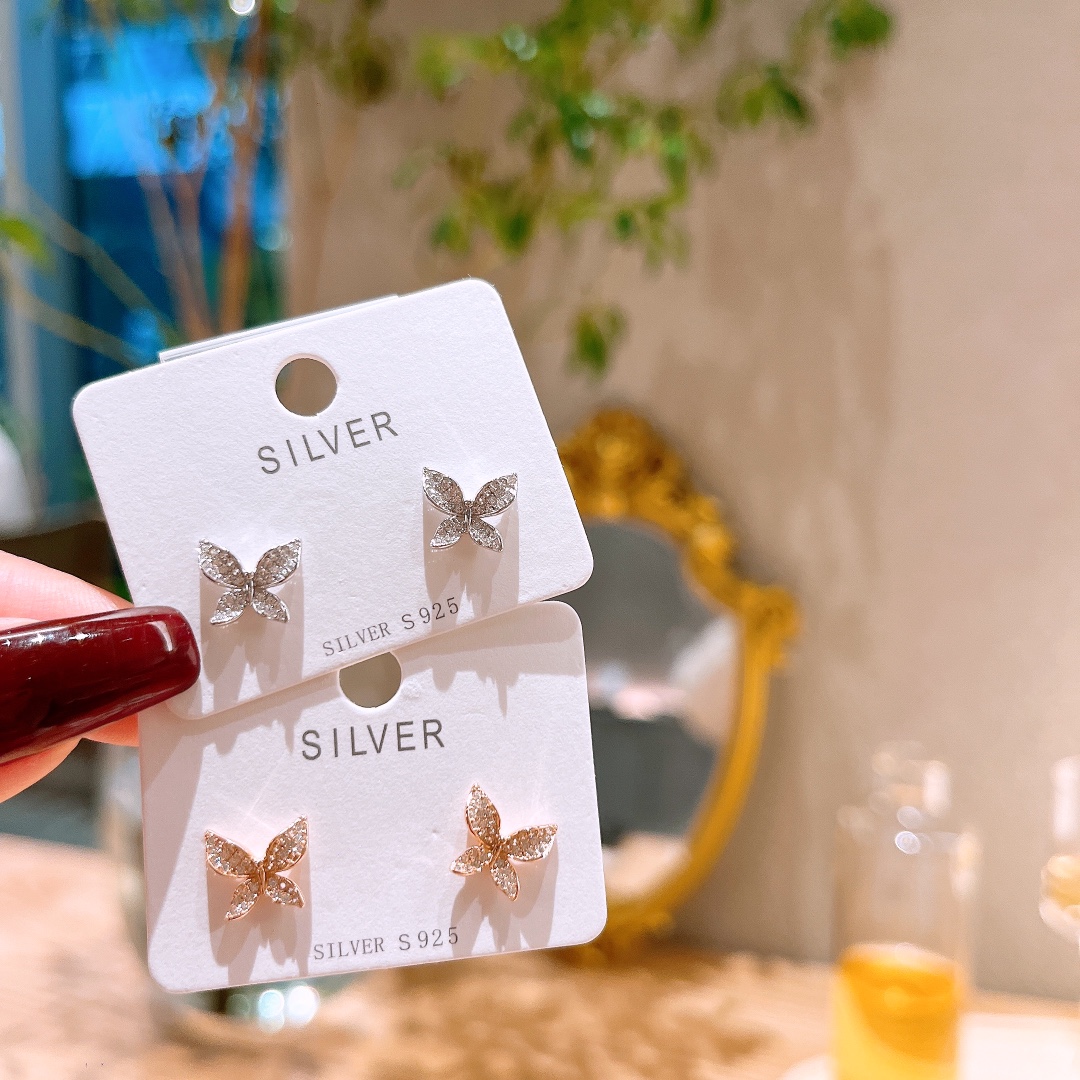 甘いS925スターリングシルバーイヤリングシルバー パーティー