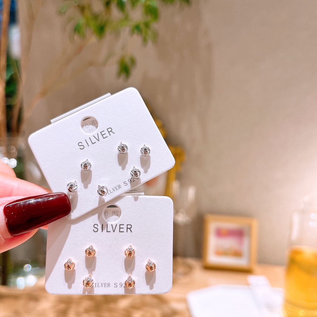 Hypoallergenic Silver Earrings Romantic Father's Day Silver