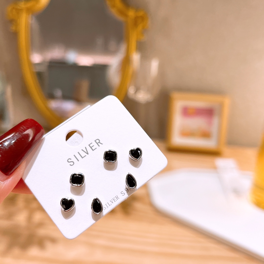 925 Silber Ohrringe Mode Vatertag Gold