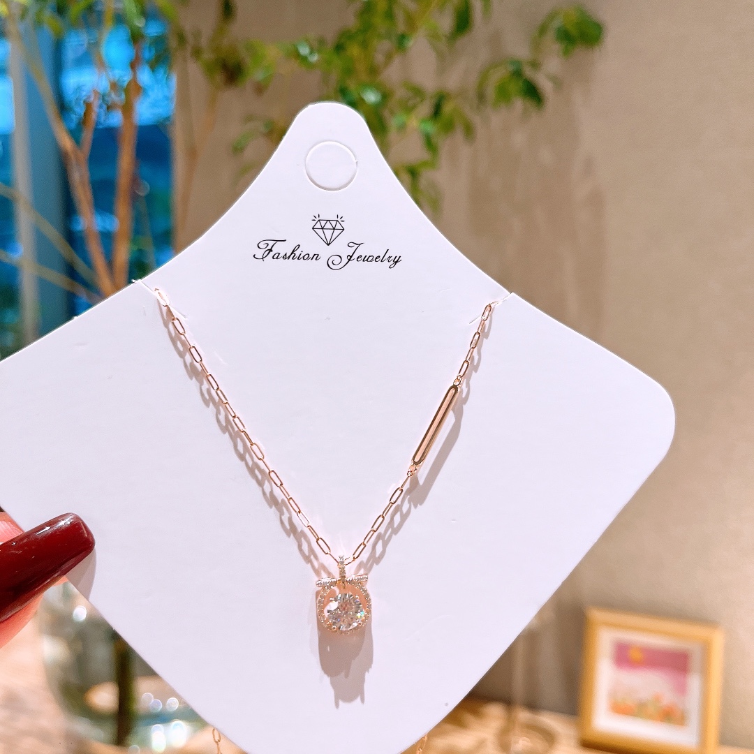 Massivsilber Moissanit Kette Einzigartig Geschenk für sie Silber