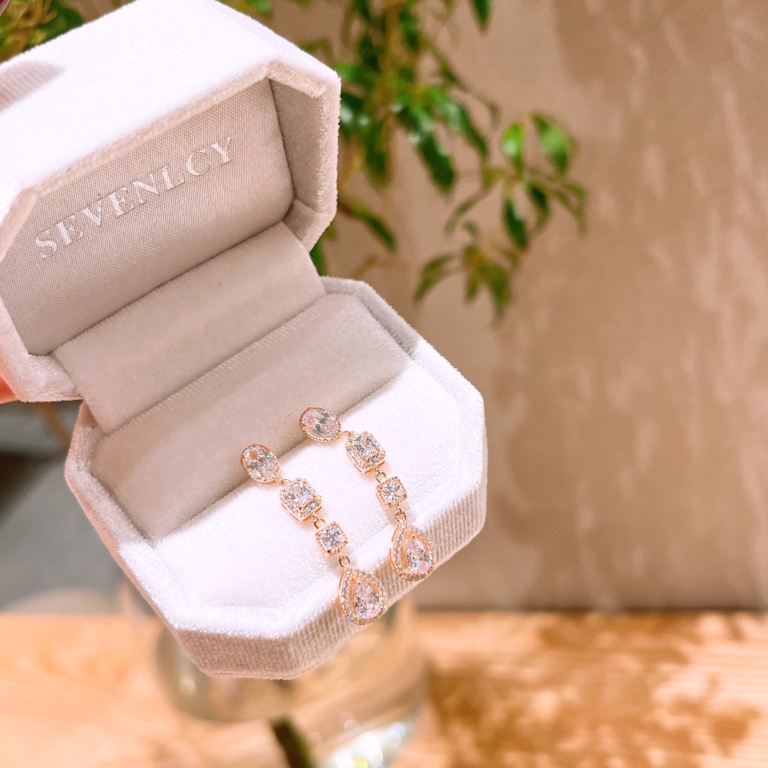 S925 Sterlingsilber Ohrringe Sanft Geständnis Gold