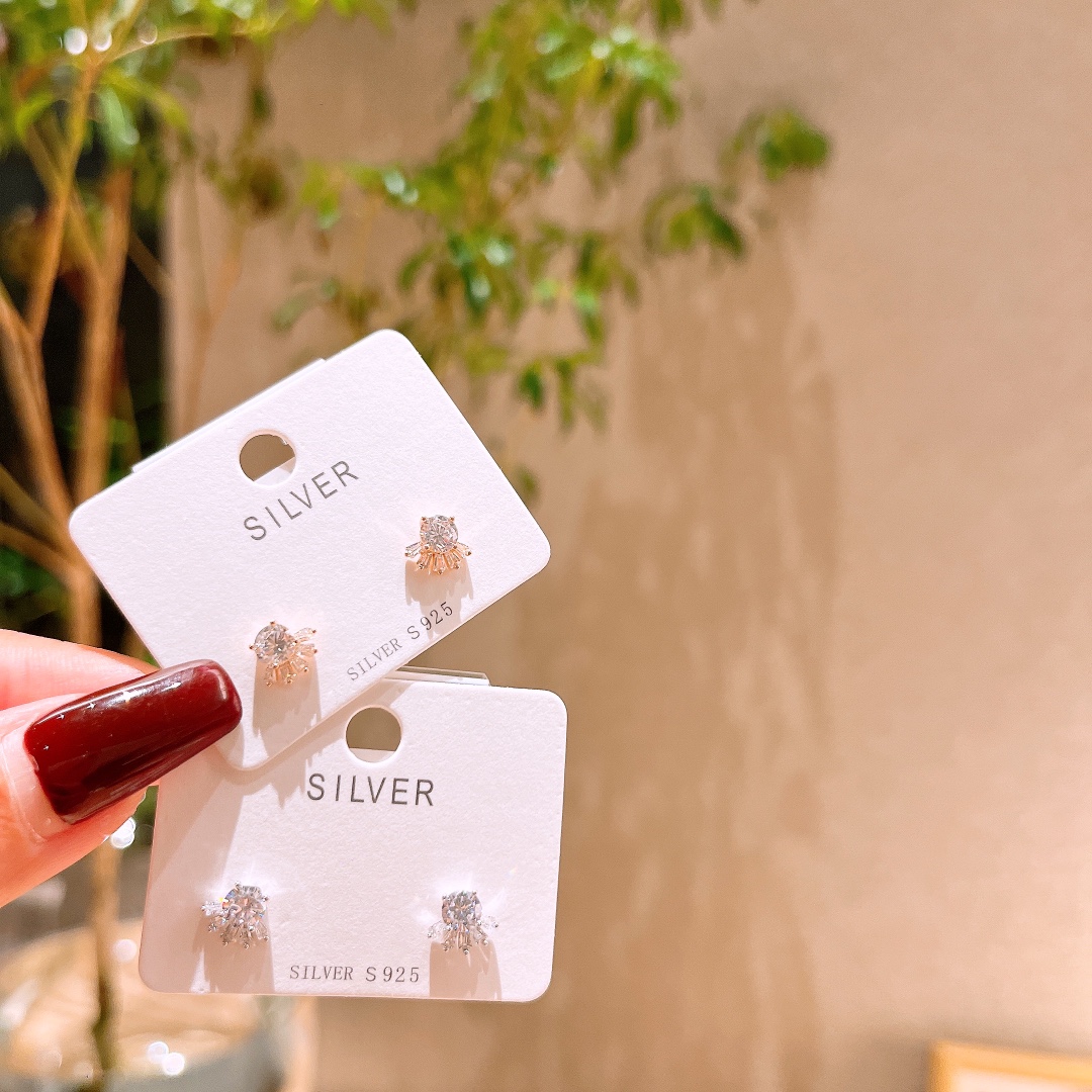 フレンチファインシルバーイヤリングゴールド ギフト