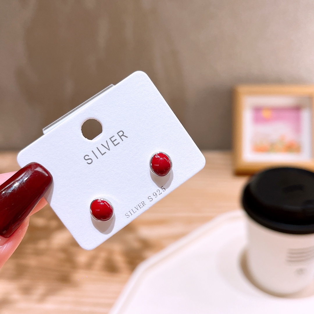 ミニマリストファインシルバーイヤリングシルバー 親友へのプレゼント