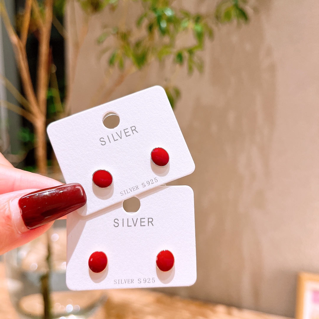 韓国風S925スターリングシルバーイヤリングシルバー 先生の日