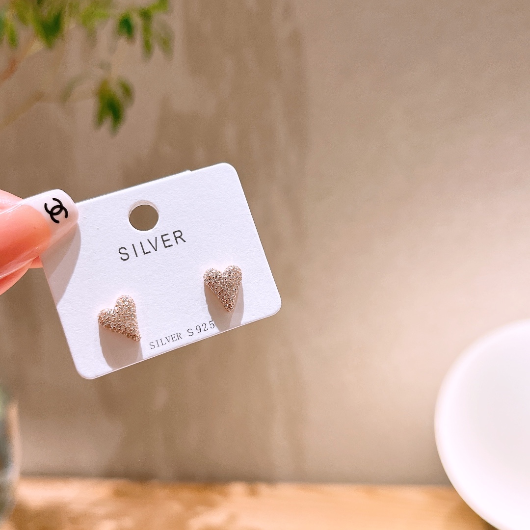 High Polish Silver Earrings French Teacher's Day Gold