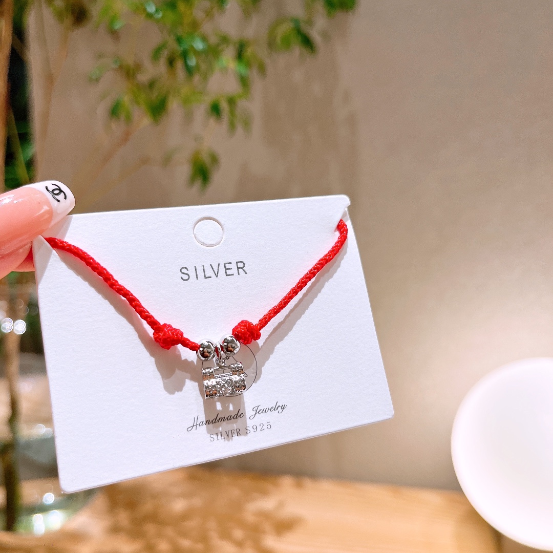 可愛い純銀ブレスレットゴールド 日常使い