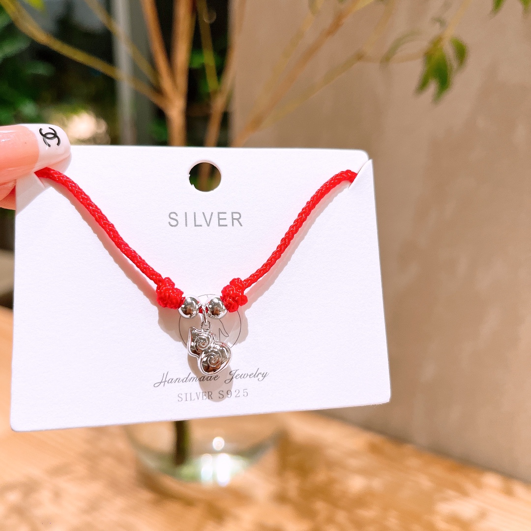 ラグジュアリー純銀ブレスレットゴールド 新築祝い