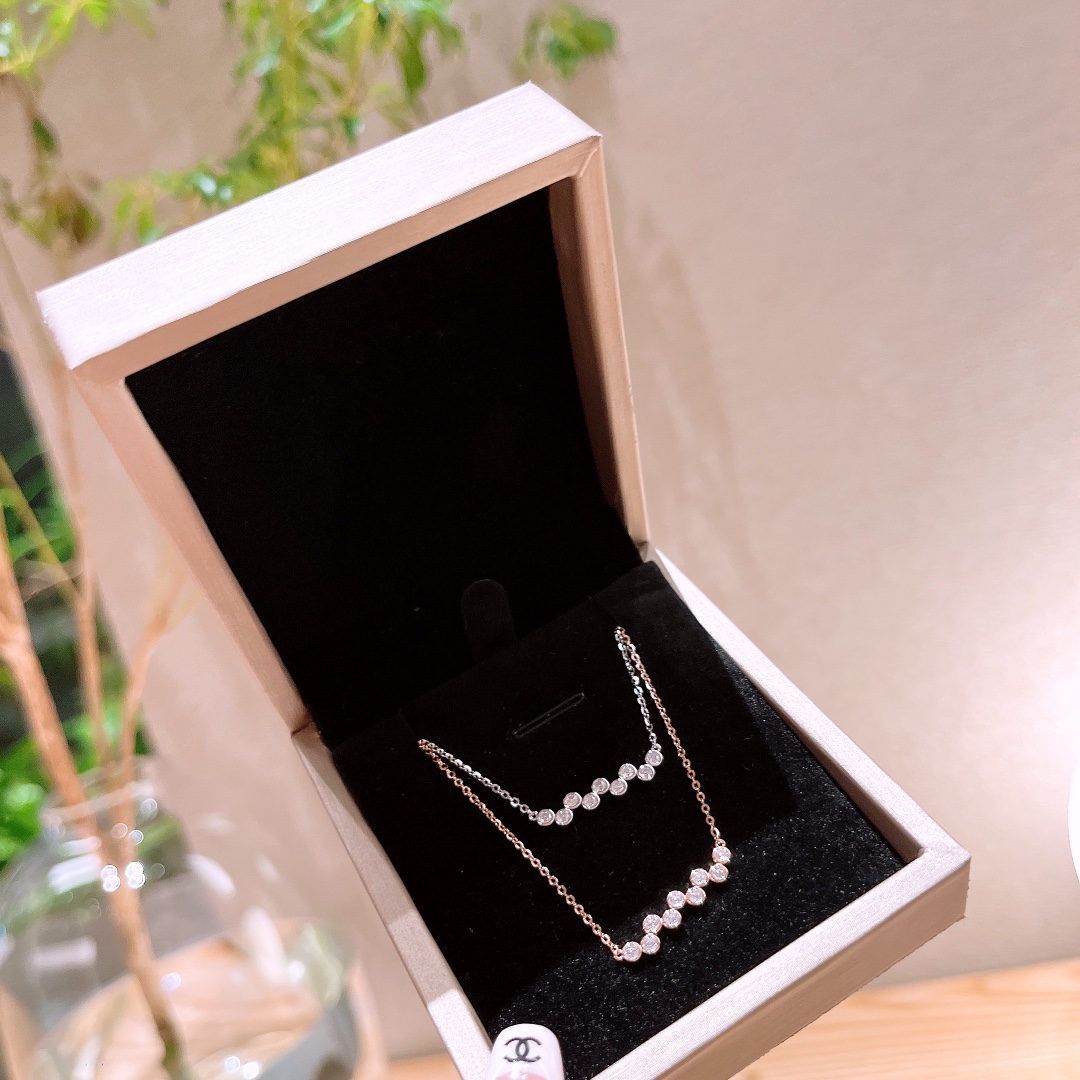 S925 Sterlingsilber Kette Frisch Abschluss Gold