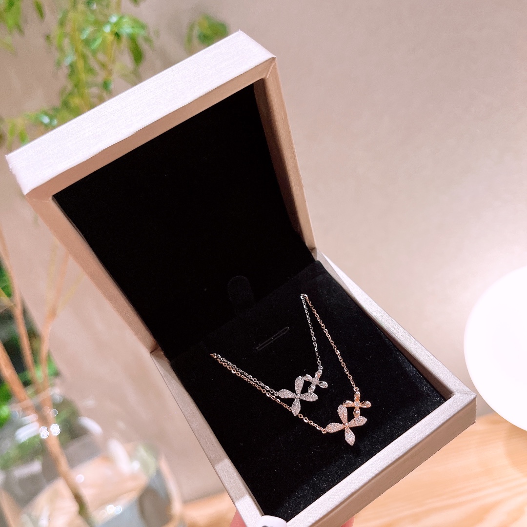 エレガントS925スターリングシルバーネックレスシルバー バレンタインデー