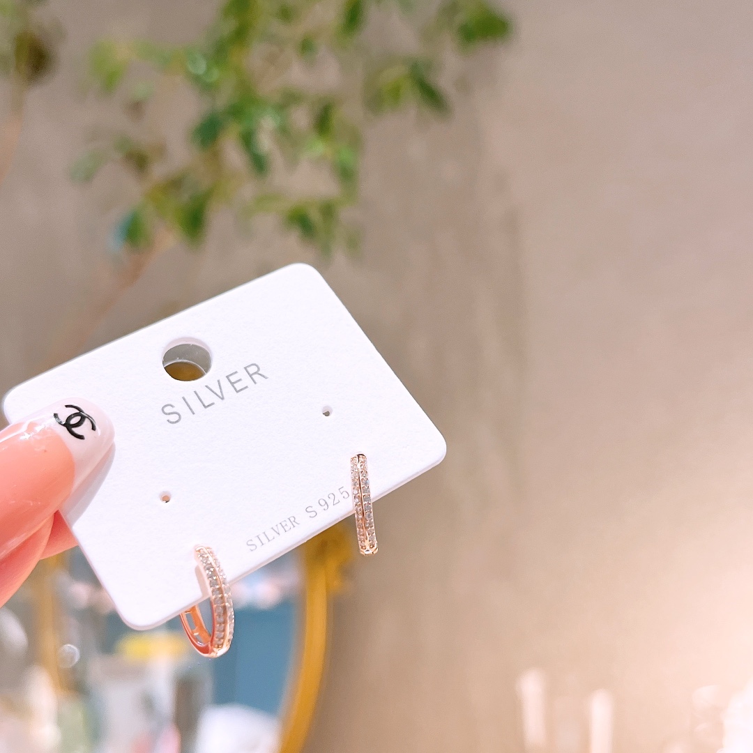 Nickel Free Silver Ear Cuffs Light Luxury Father's Day Silver