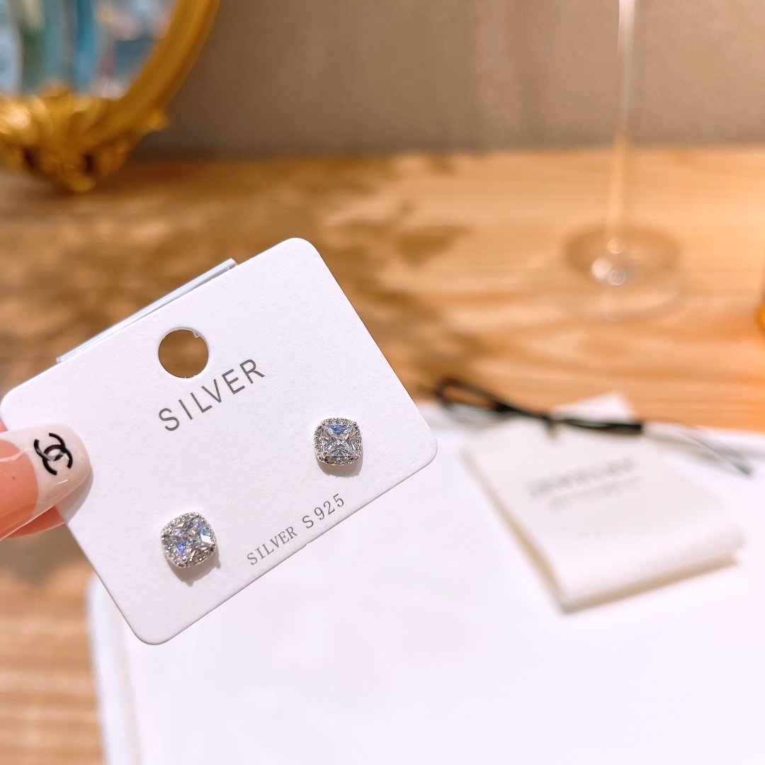 Solid Silver Earrings Sweet Birthday Silver