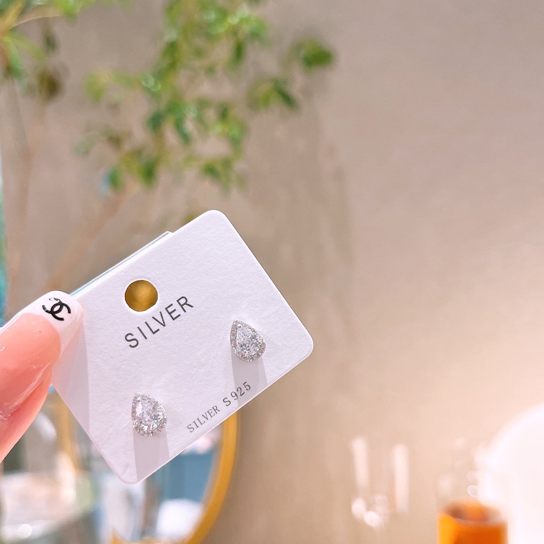 High Polish Silver Earrings Gentle Mother's Day Gold