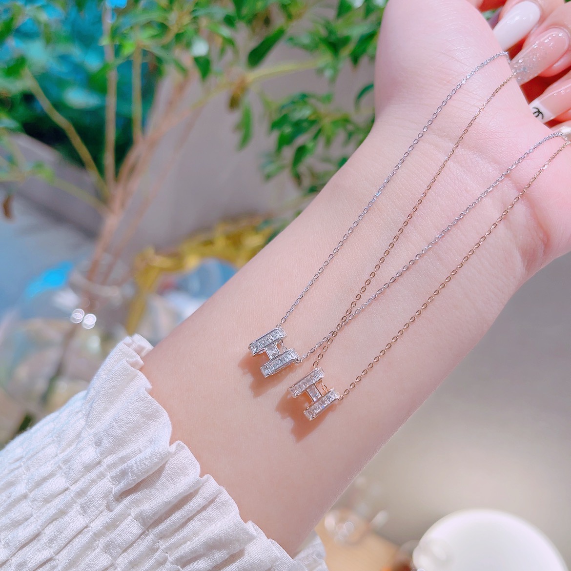 Low Allergy Silver Necklace Sweet & Cool Bestie Gift Gold