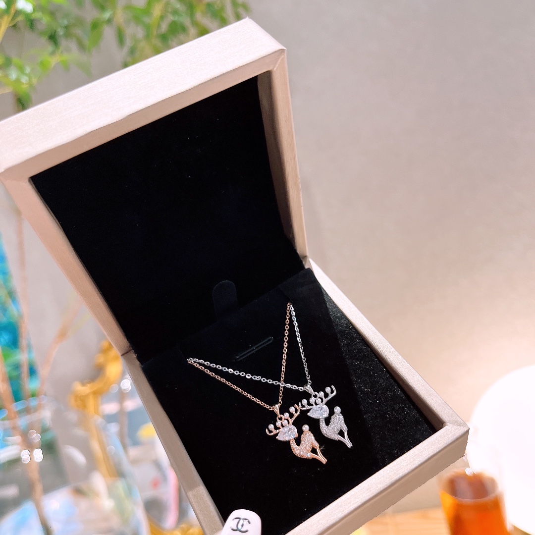 Hypoallergenic Silver Necklace Vintage Gift for Her Gold