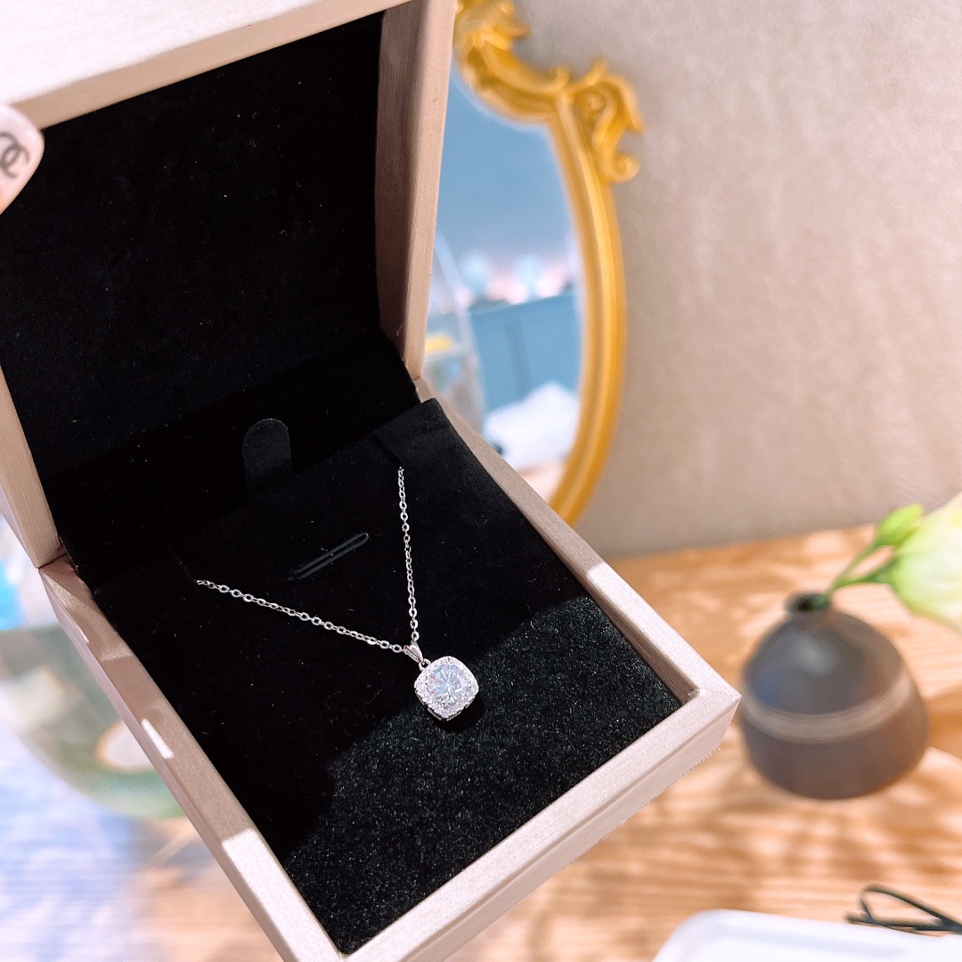 S925 Sterling Silver Necklace Dainty Spring Festival Silver