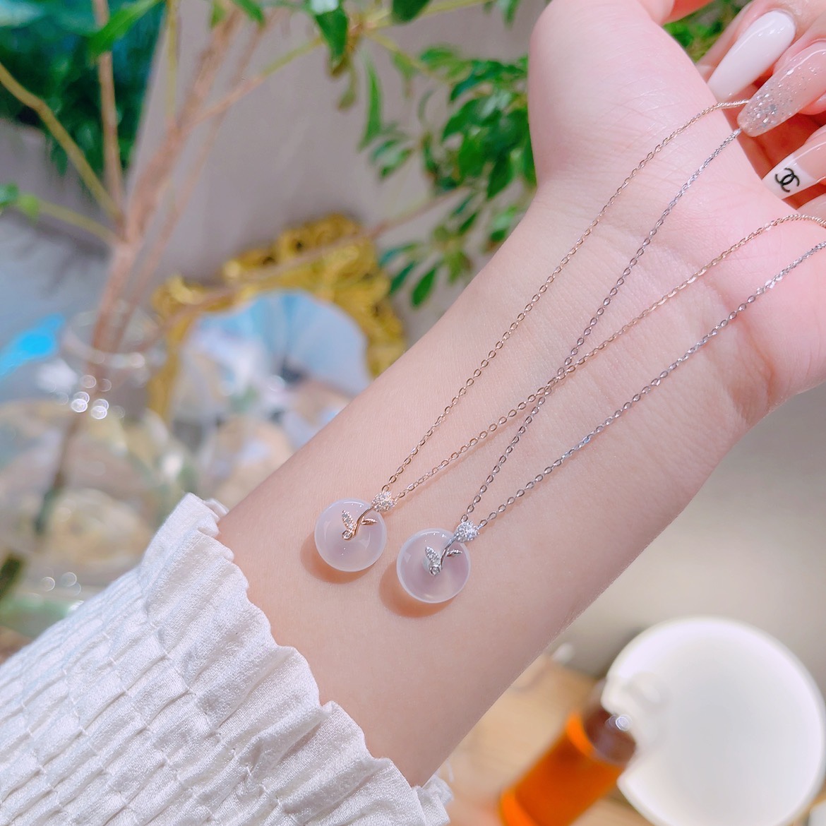 Hypoallergenic Silver Necklace Playful Date Night Gold