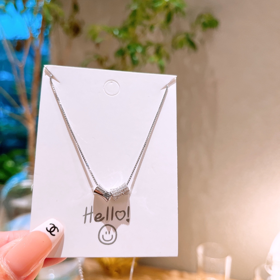 925 Silver Necklace Korean Style Gift for Her Silver