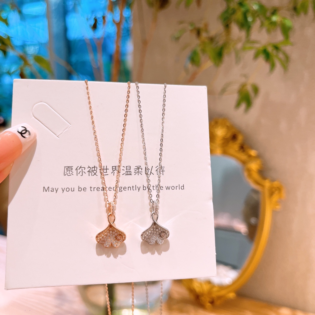 Fine Silver Necklace Soft Office Gold