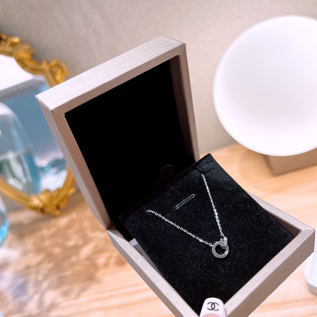 Nickel Free Silver Necklace Delicate New Year Silver