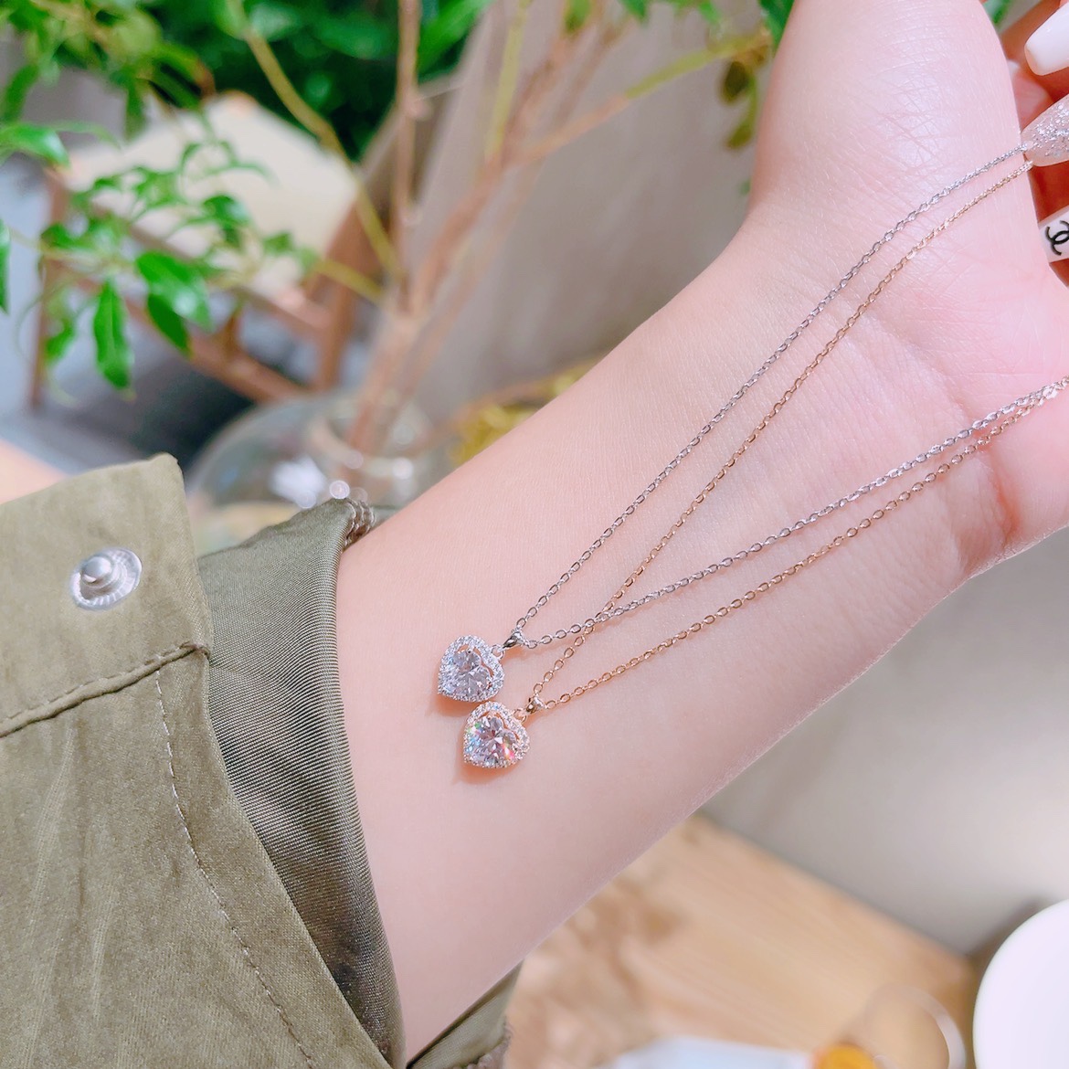 Nickel Free Silver Necklace Chic Date Night Gold