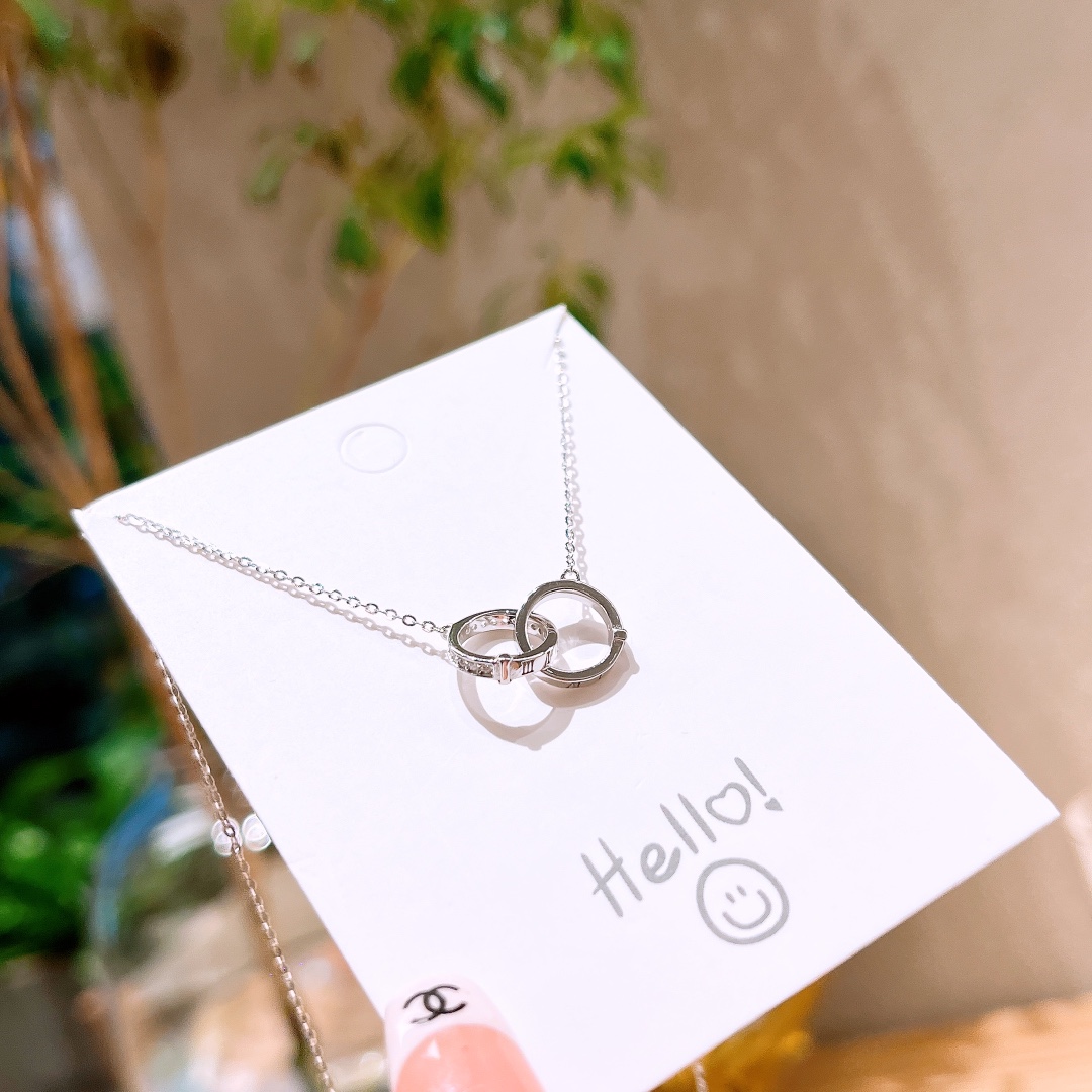 925 Silver Necklace Sweet Housewarming Gold