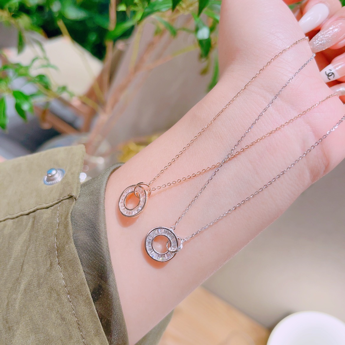 Feinsilber Kette Elegant Weihnachten Silber