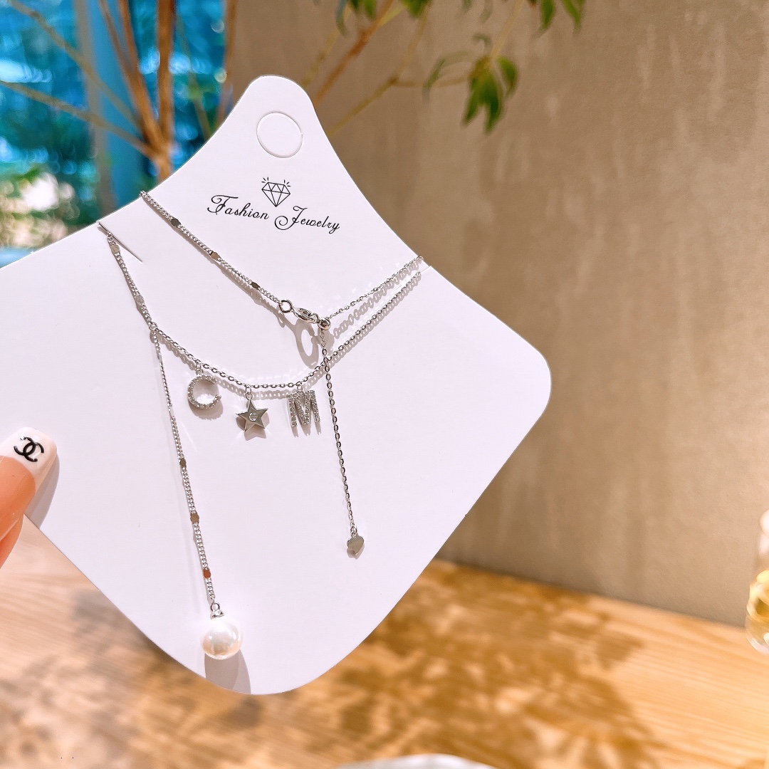 Low Allergy Silver Necklace Precision Wedding Registration Silver