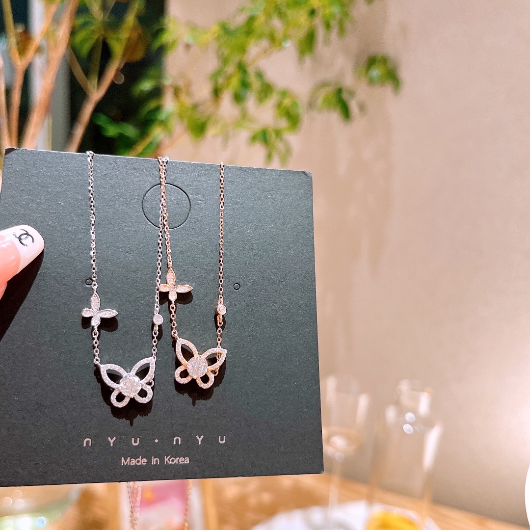 Low Allergy Silver Moissanite Necklace Dainty Bestie Gift Gold