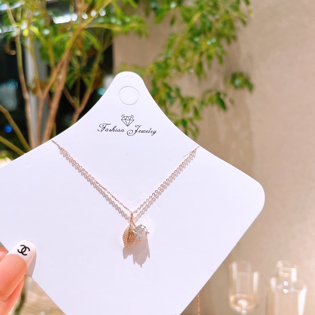 High Polish Silver Moissanite Necklace French Mother's Birthday Gold