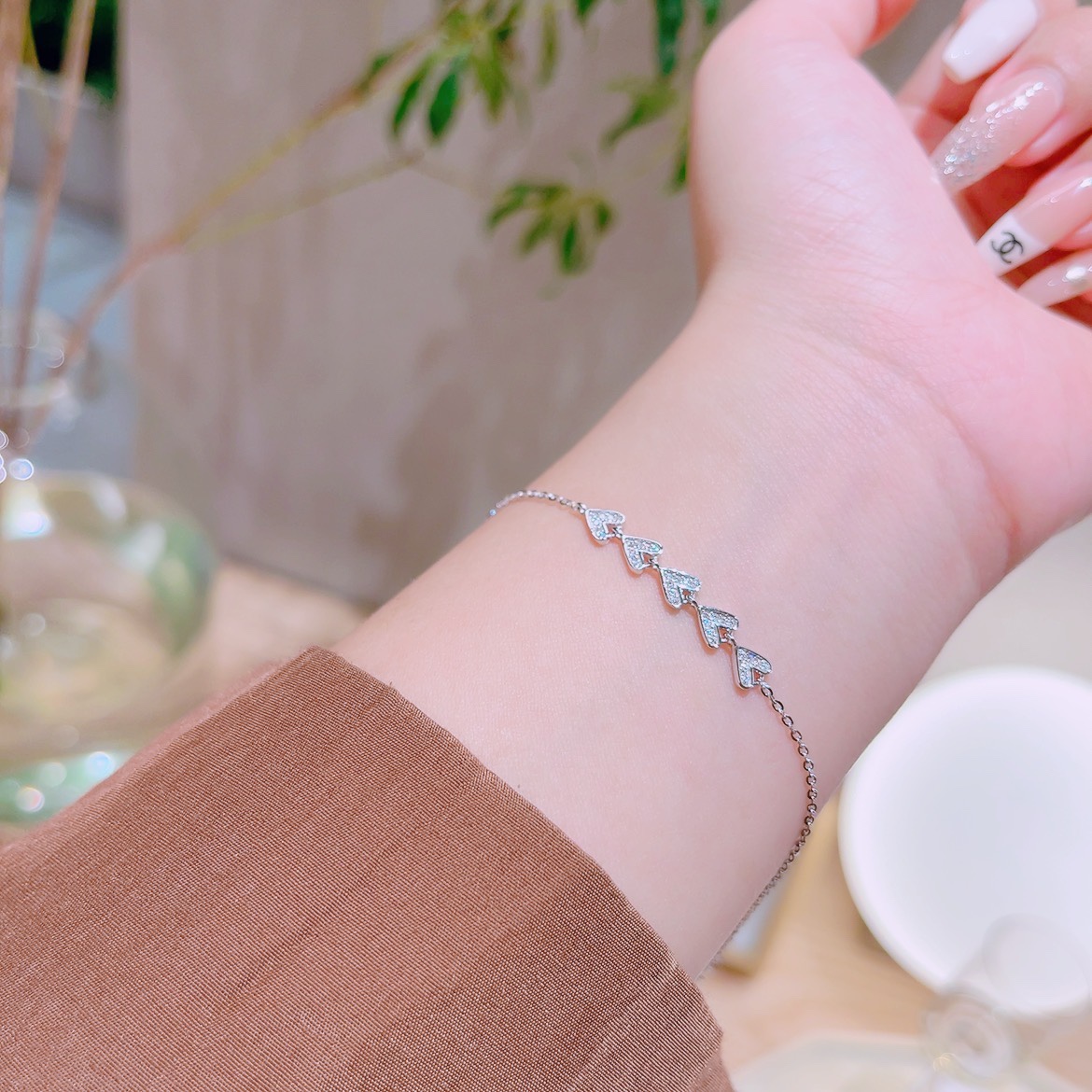 ファッション925シルバーブレスレットシルバー 母の誕生日