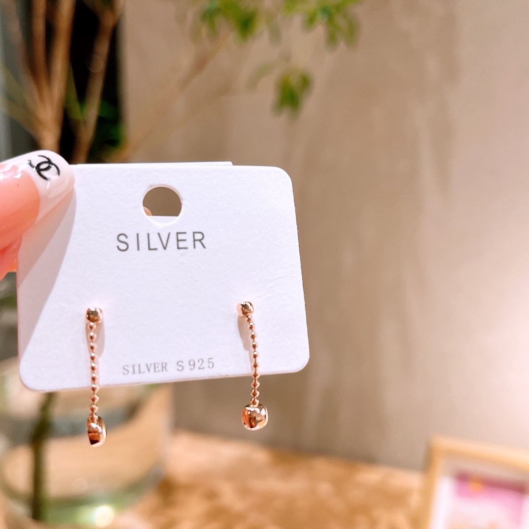 Low Allergy Silver Earrings Ethereal Office Silver