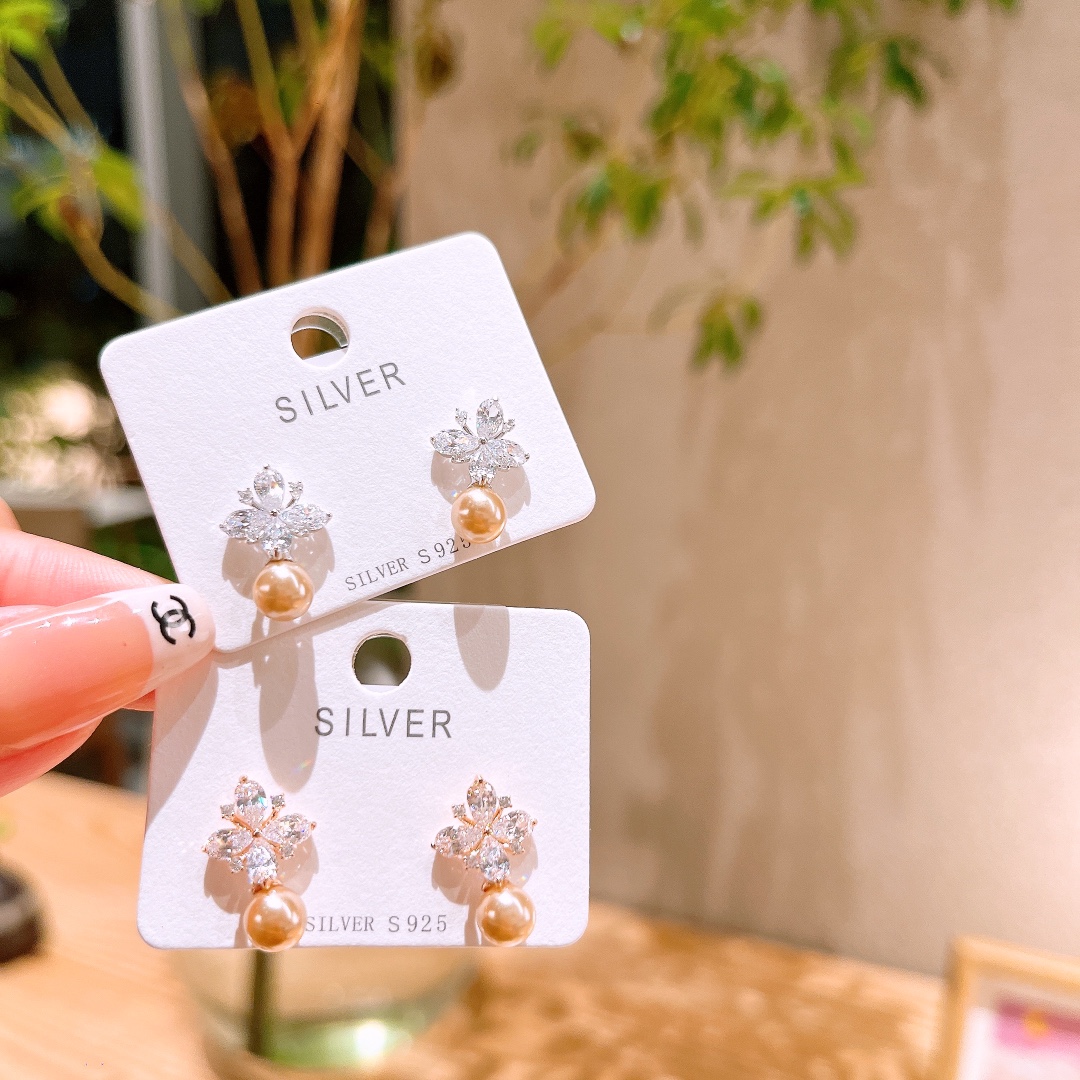 High Polish Silver Earrings Delicate Proposal Gold