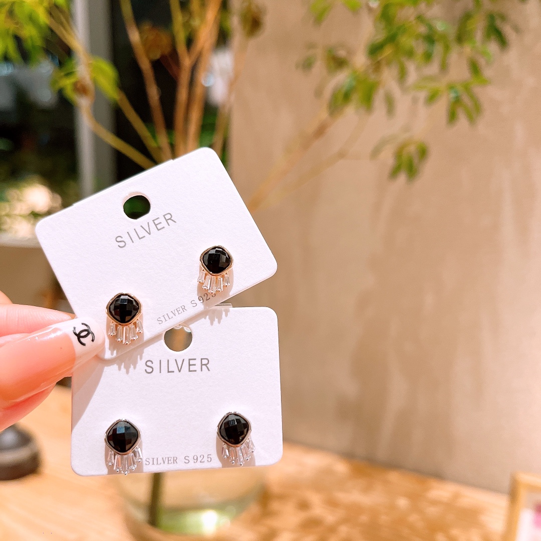 925 Silver Earrings Sweet Banquet Gold