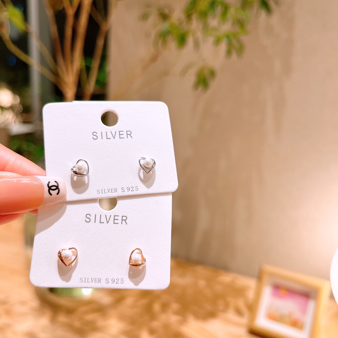 Nickel Free Silver Earrings Minimalist New Year Silver