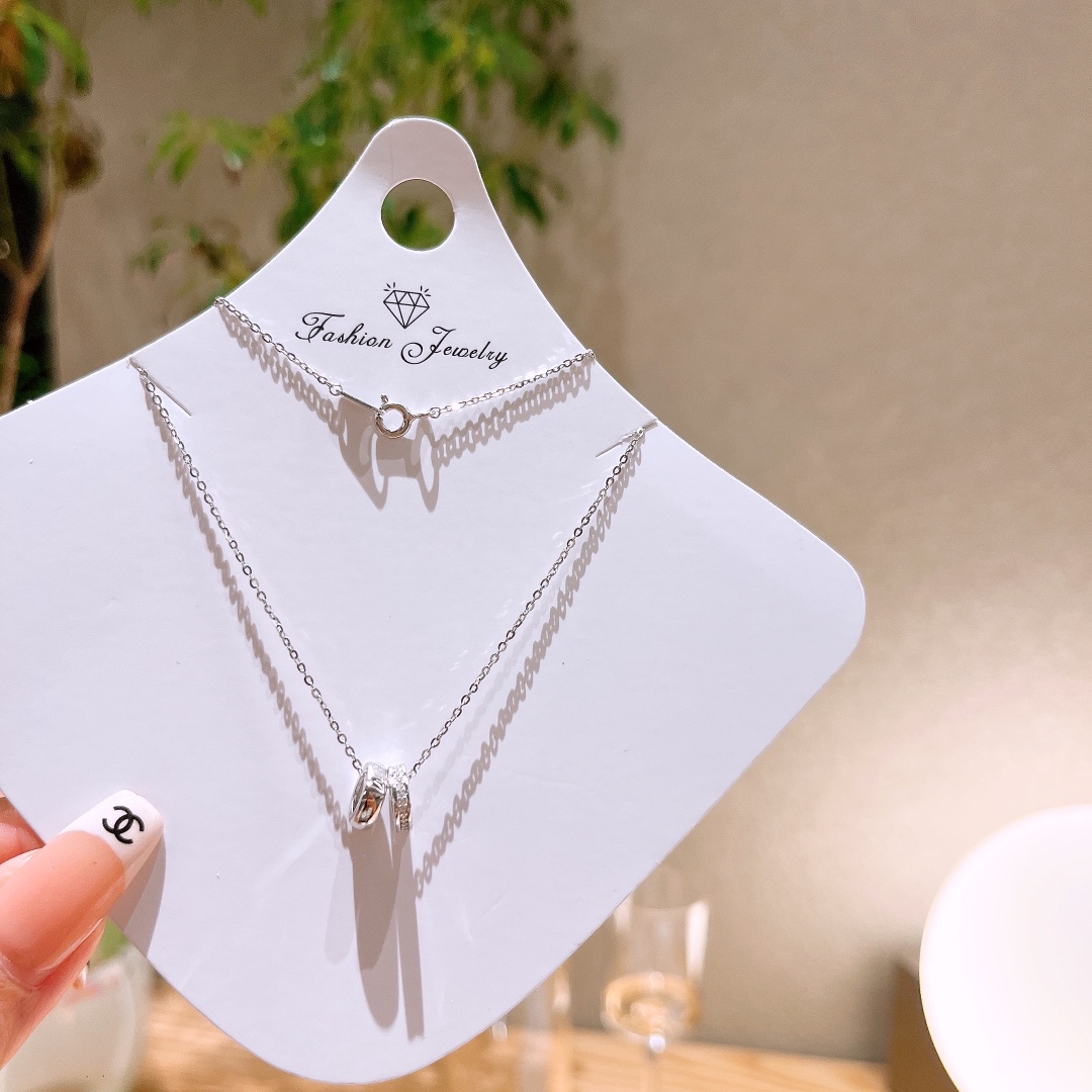 Hypoallergenic Silver Necklace Playful Housewarming Silver