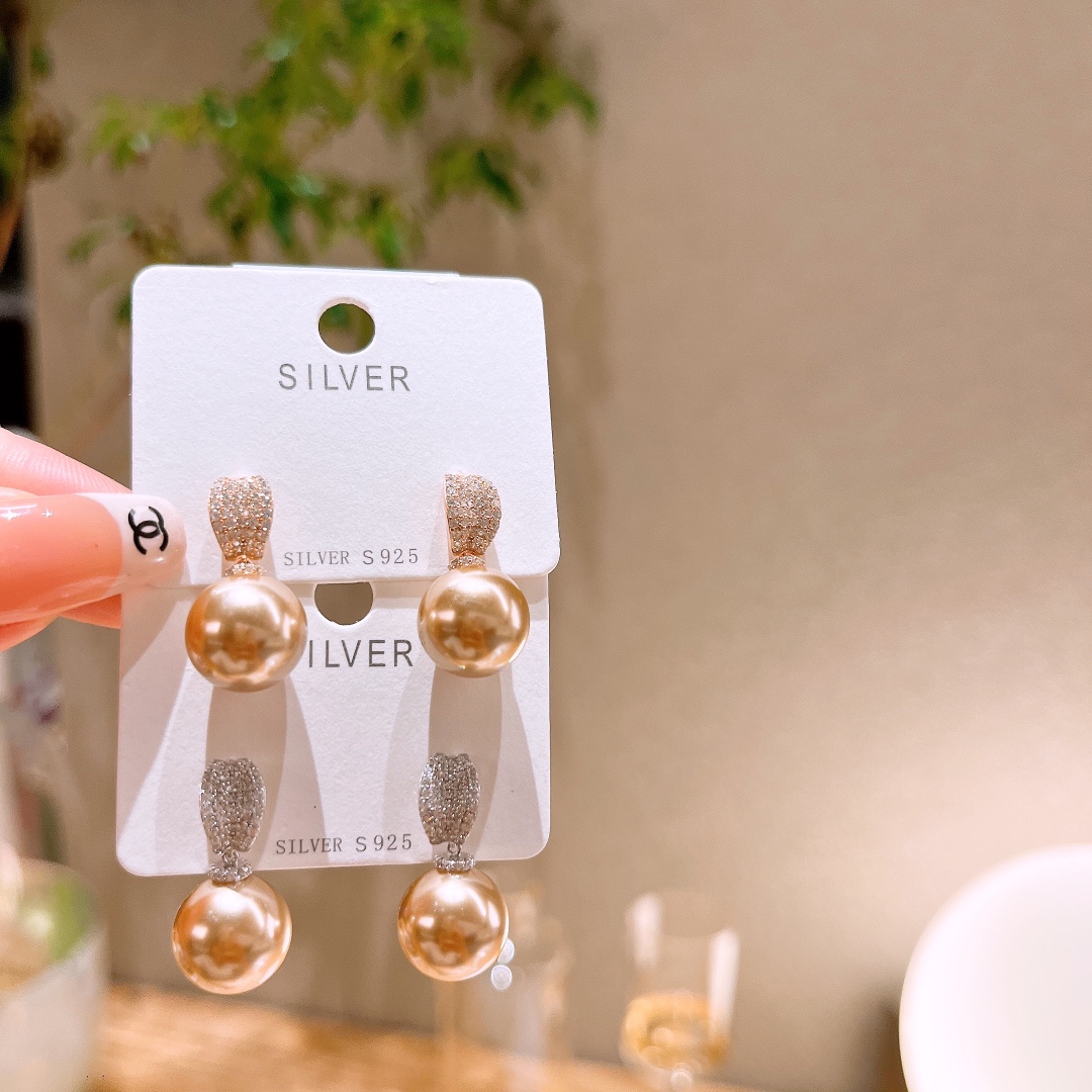 ラグジュアリーニッケル無添加銀イヤリングゴールド 父の日