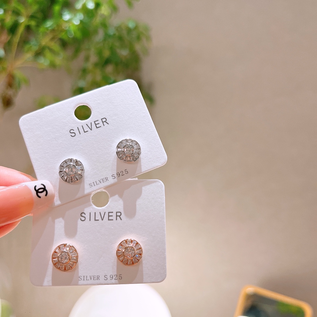 Nickel Free Silver Earrings Fashion Everyday Wear Gold