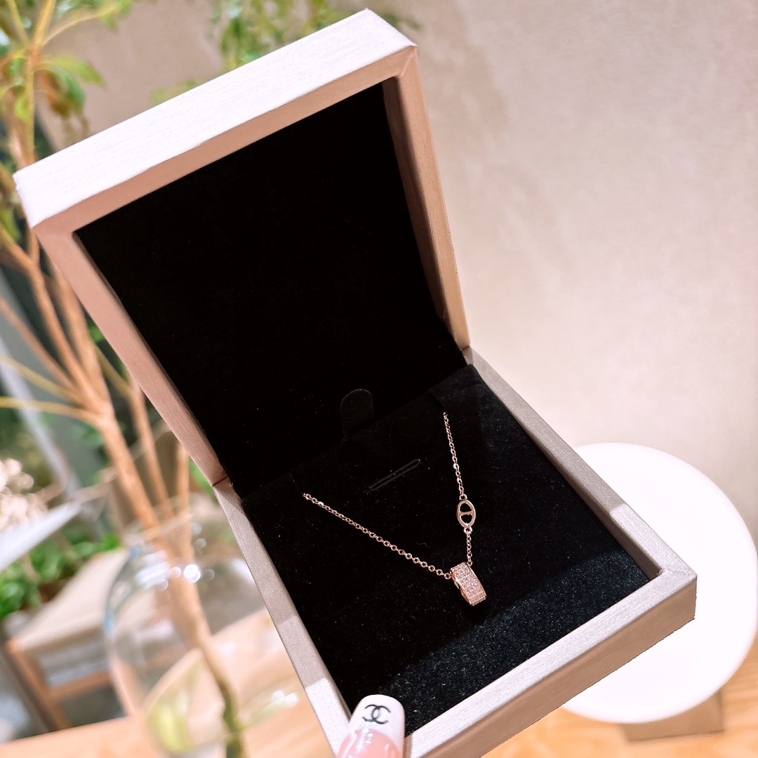 甘辛S925スターリングシルバーネックレスシルバー 婚約